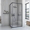 Sprchovací kút REA City 80x80 Black S detským bazénom Savoy black 1