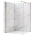 Sprchová zástena Rea Flexi Transparent / Brush Gold 110  1