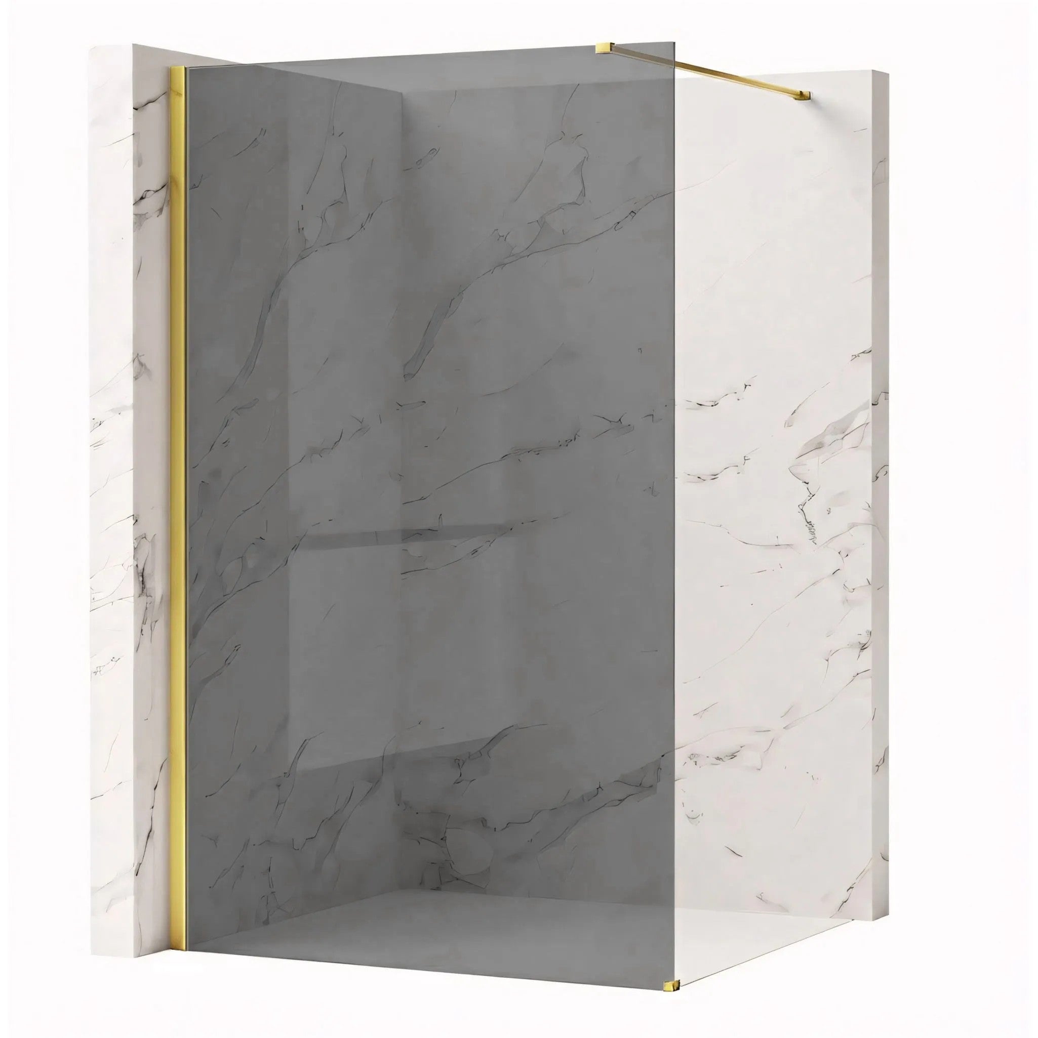 Sprchová zástena Rea Flexi Grey / Gold 140  1