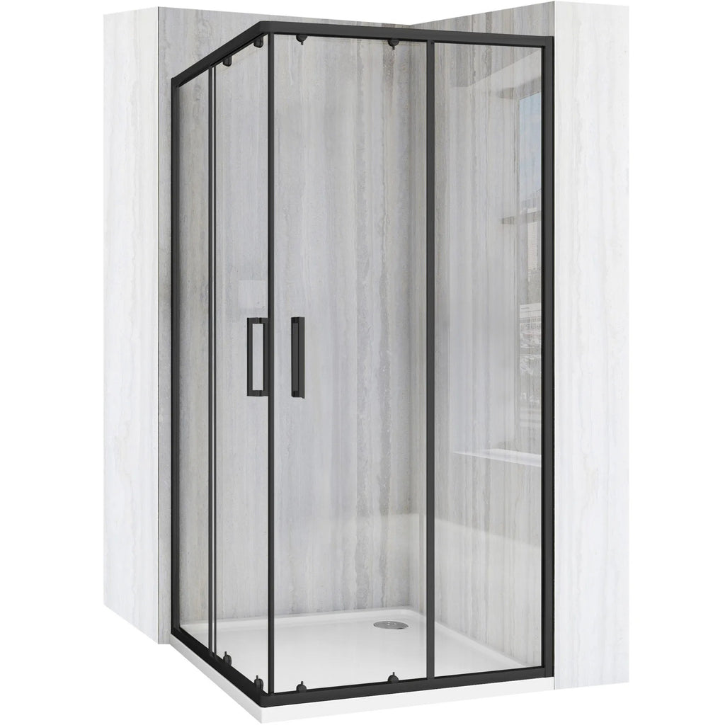 Sprchovací kút REA City 90x90 Black S detským bazénom Savoy 1