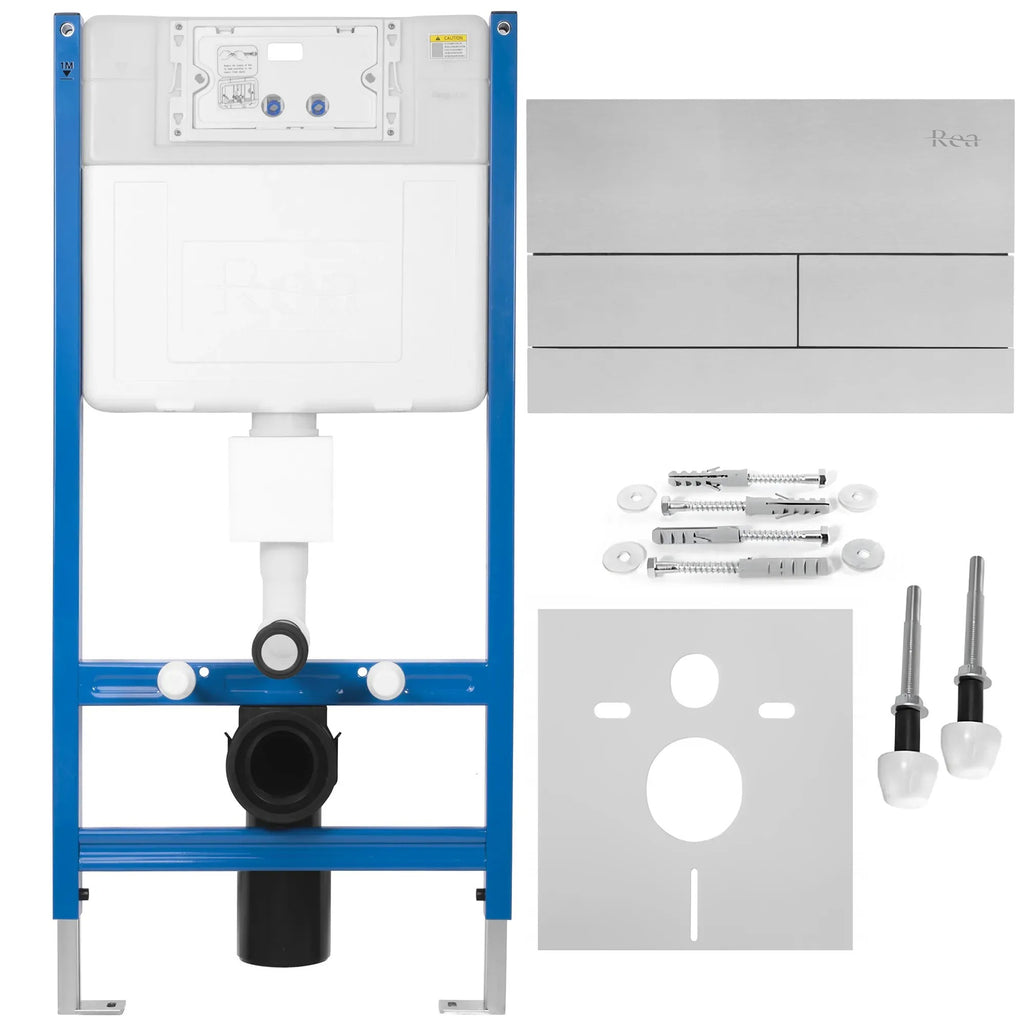 Podomietkový WC systém K011A-Q + tlačidlá T Brush Steel  1