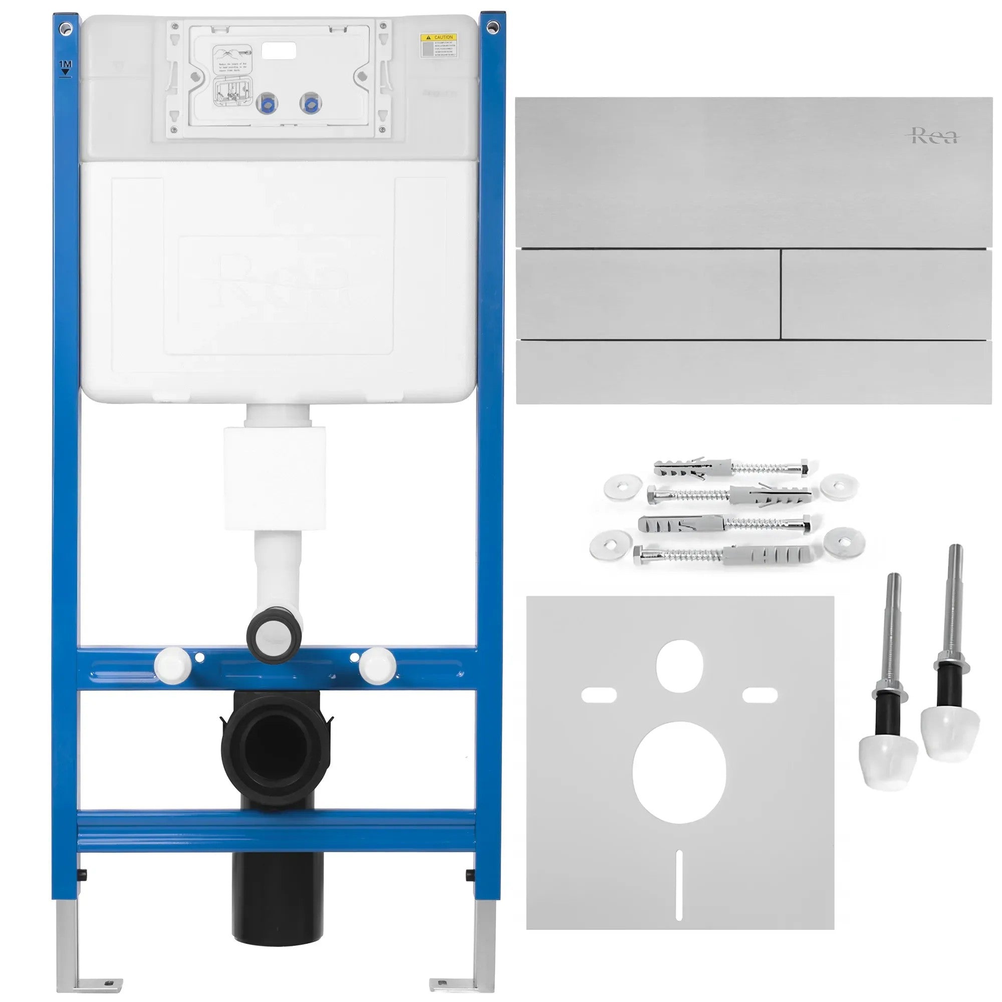 Podomietkový WC systém K011A-Q + tlačidlá T Brush Steel  1