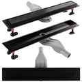 Odtokový žľab REA Neox Superflow Black 90  1