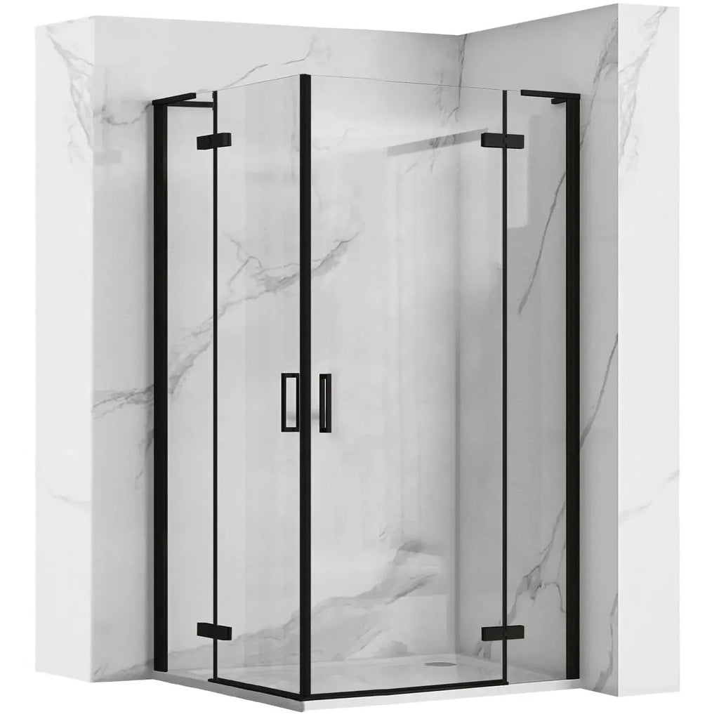 Sprchová kabína REA Hugo Double Black 100x100  1