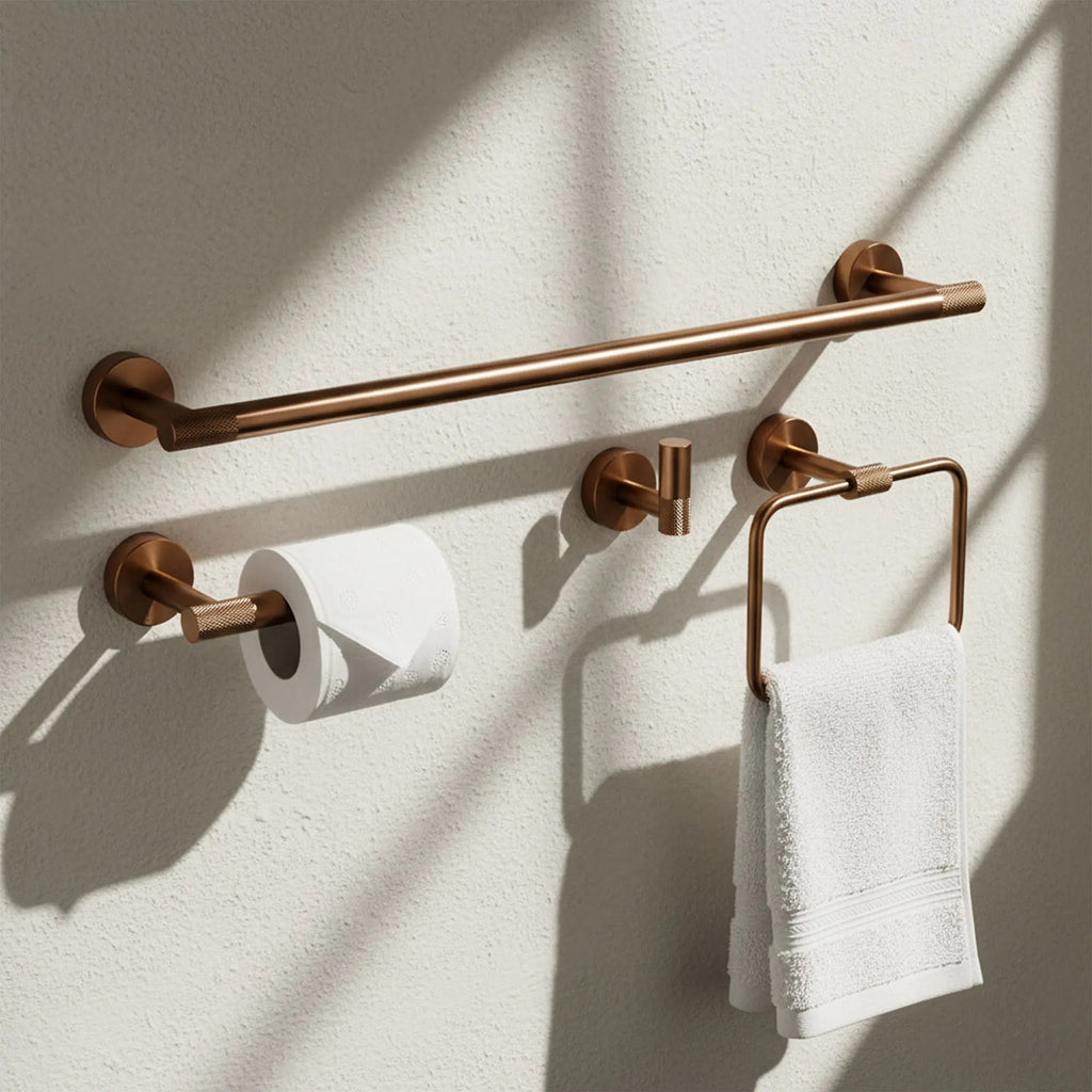 Sada kúpeľňových doplnkov GRID Brush Copper 4 kusy  1