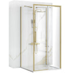 Sprchová kabína REA Rapid Slide  Brush Gold Dvere: 160 Stena: 90 1