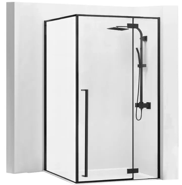 Sprchový kút Fargo 100x80 Black Mat S detským bazénom Savoy black 1