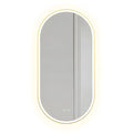 Zrkadlo LED OVL 50x100cm Brush Gold  1