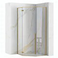 Sprchovací kút REA DIAMOND 100x100 BRUSH GOLD  1