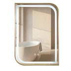 Zrkadlo LED ZONE 70X50 BRUSH GOLD  1