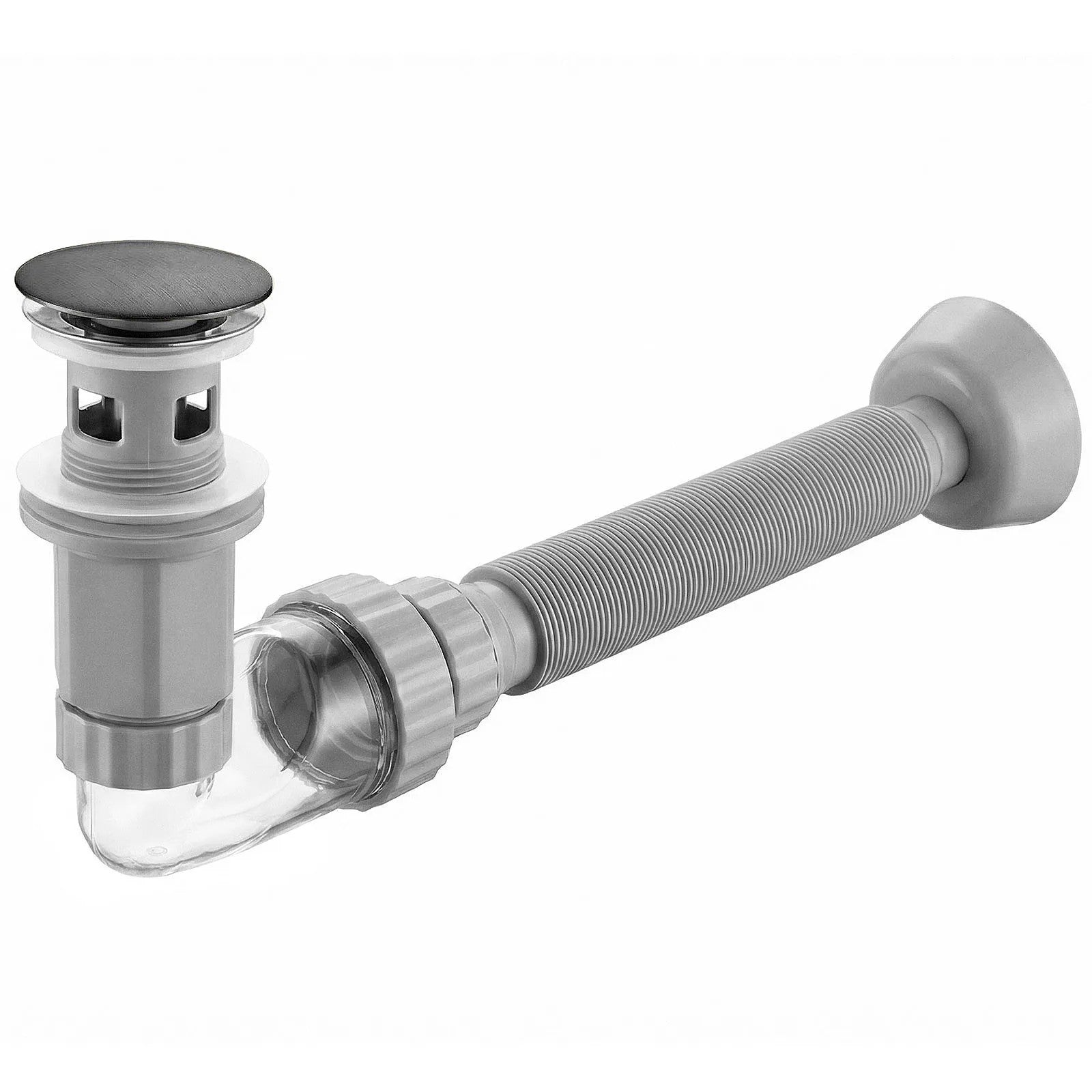 Umyvadlový sifon s univerzální výpustí click-clack REA Flow Titan  1