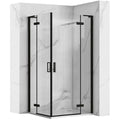 Sprchová kabína REA Hugo Double Black 80x80  1