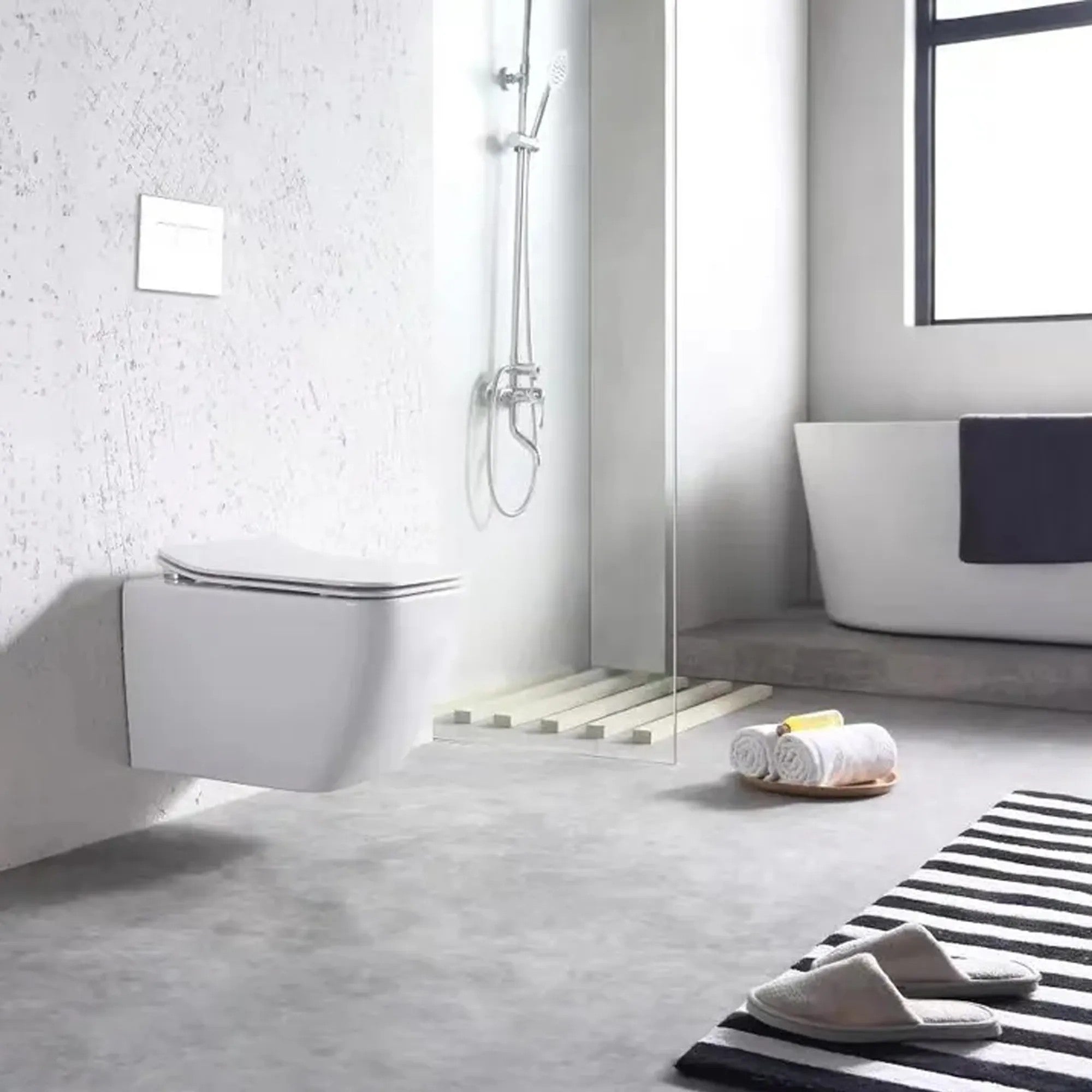 Závesná WC misa REA MARTIN SLIM RIMLESS DUROPLAST  1