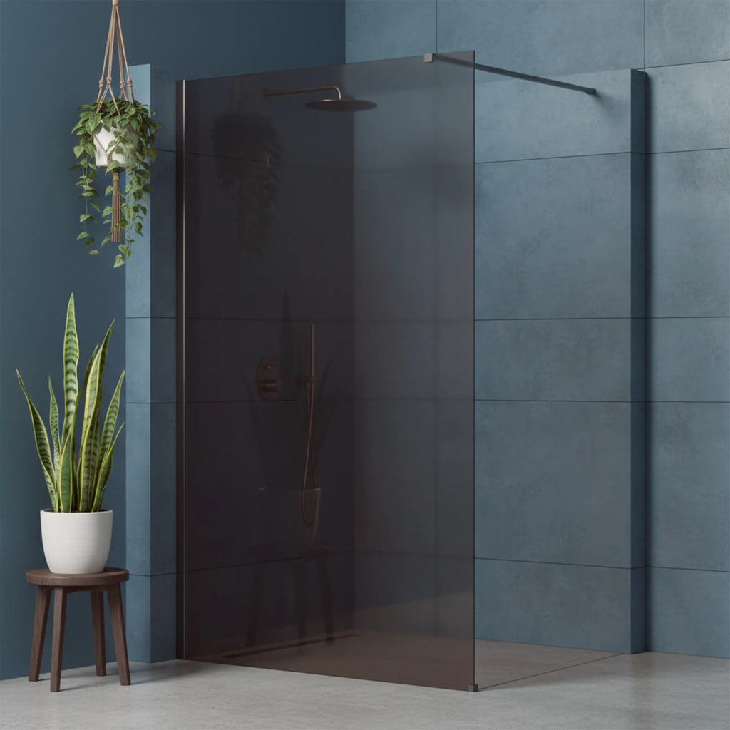 Sprchová zástena Rea Flexi Brown/ Titan 110  1