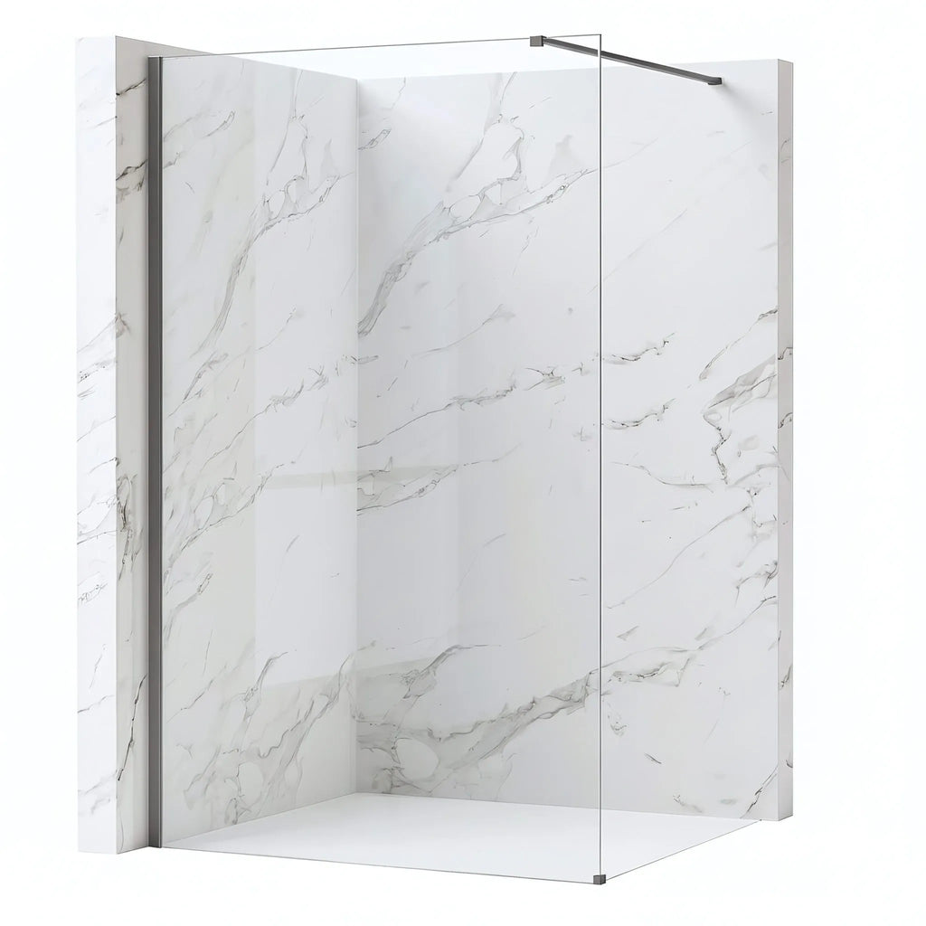 Sprchová zástena Rea Flexi Transparent / Titan 100  1