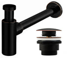 Umývadlový sifón Klik-Klak Universal Rea Black Aged  1