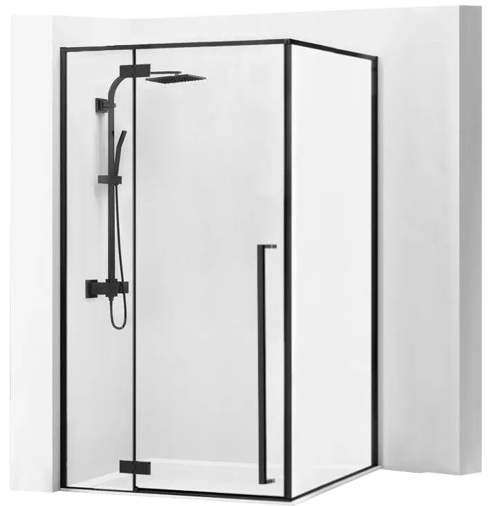 Sprchovací kút REA FARGO 120x90 - matný čierny  1