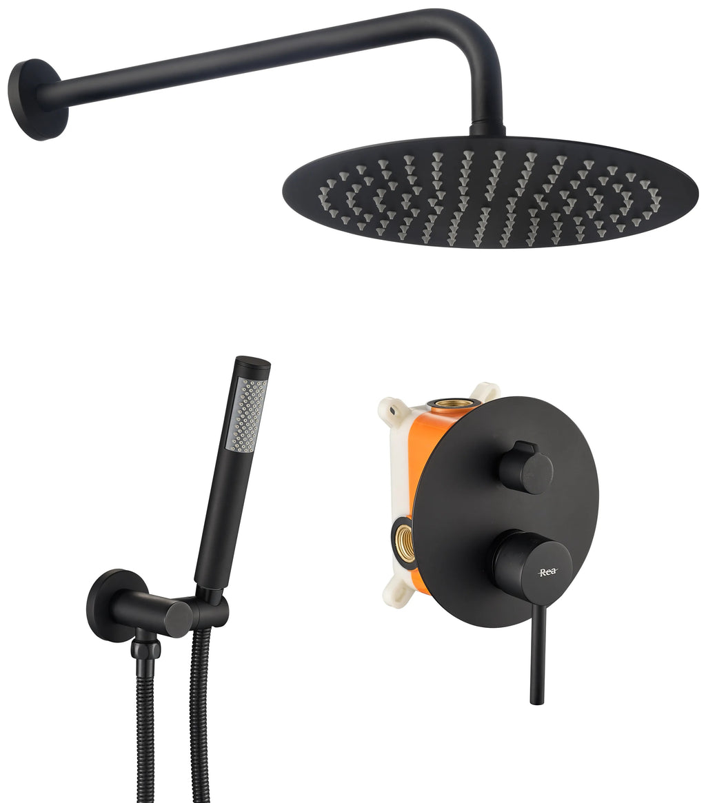 Podomietková sprchová súprava Rea Lungo Black čierna + BOX  1