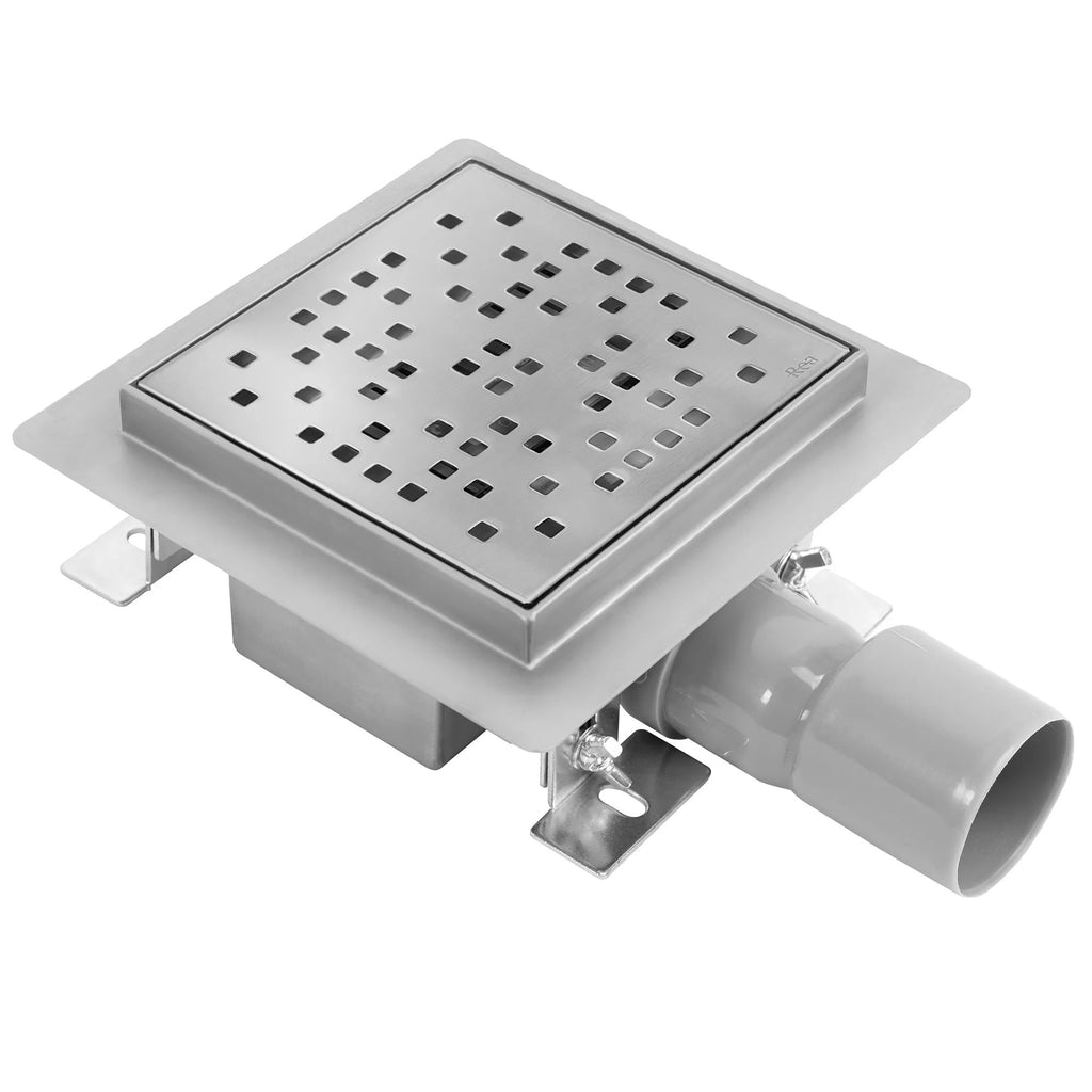 Odtokový žľab REA DOTS 150x150 Nickel Brush  1
