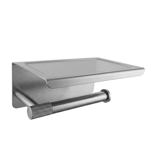 Držiak na toaletný papier s poličkou 6613 Modern Nickel Brush  1