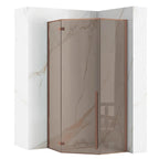 Sprchovací kút REA DIAMOND 90x90 COPPER BRUSH S detským bazénom Diamond black 1