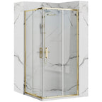 Sprchovací kút REA PUNTO 80x80 Gold S detským bazénom Savoy black 1