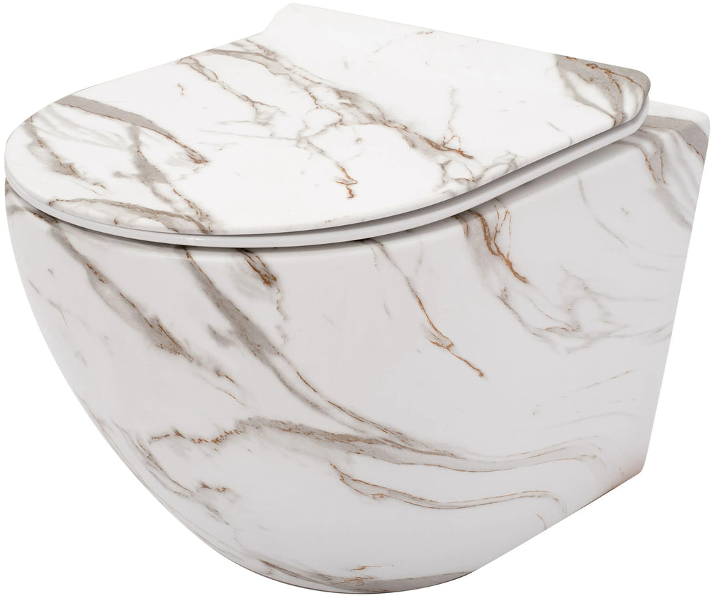 Závesná WC misa Carlos Slim Rimless - matná láva  1