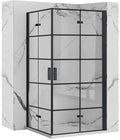 Sprchová kabína Rea Molier Black Double 80x80  1