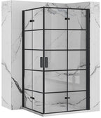 Sprchová kabína Rea Molier Black Double 80x80  1