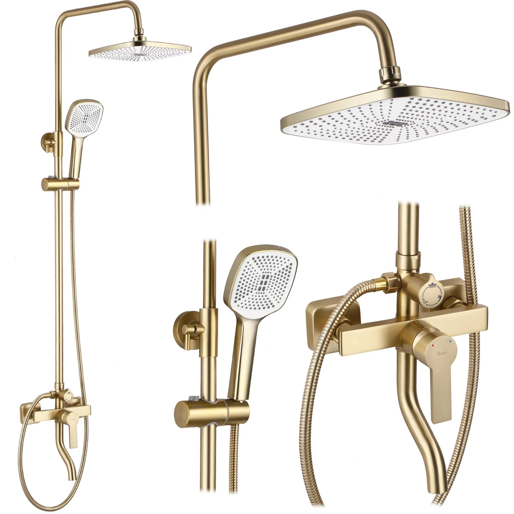 Sprchový set REA ARGUS GOLD BRUSH  1