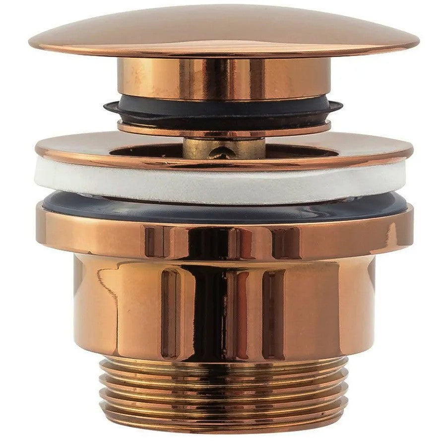 Umyvadlový sifon s univerzální výpustí click-clack Copper  1