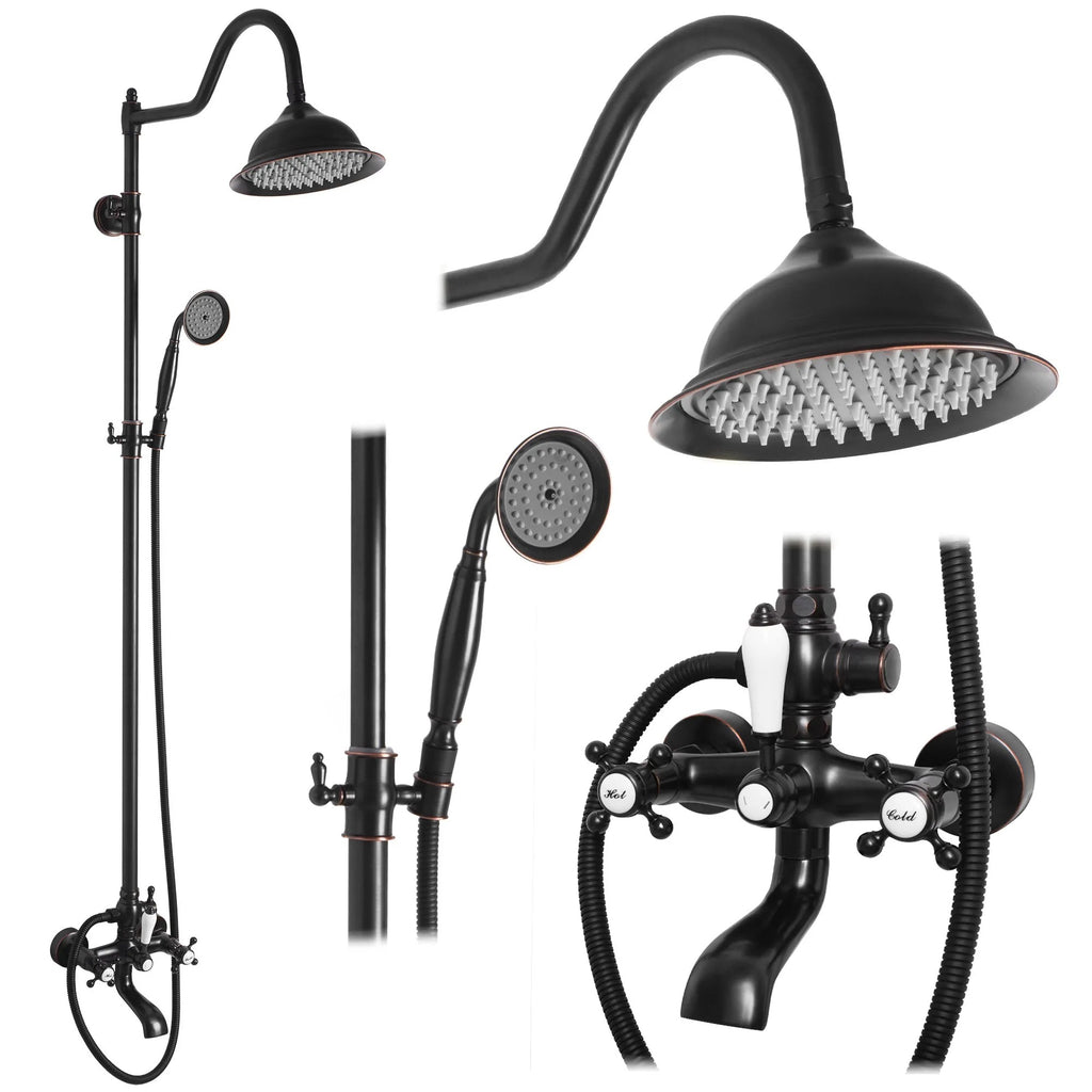 Sprchový set REA BERGAMO OLD BLACK  1