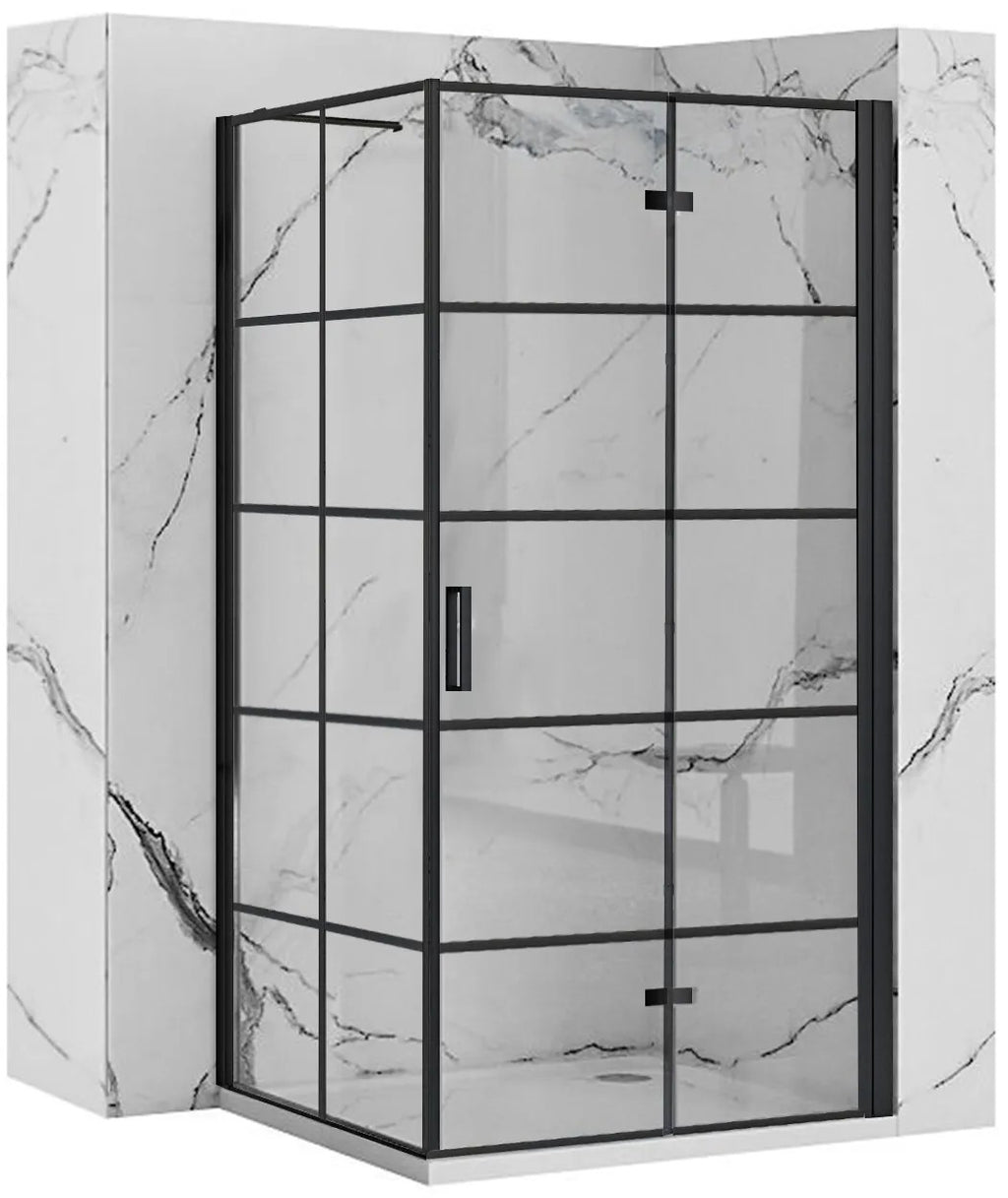 Sprchovací kút REA MOLIER 80x80 - čierny  1