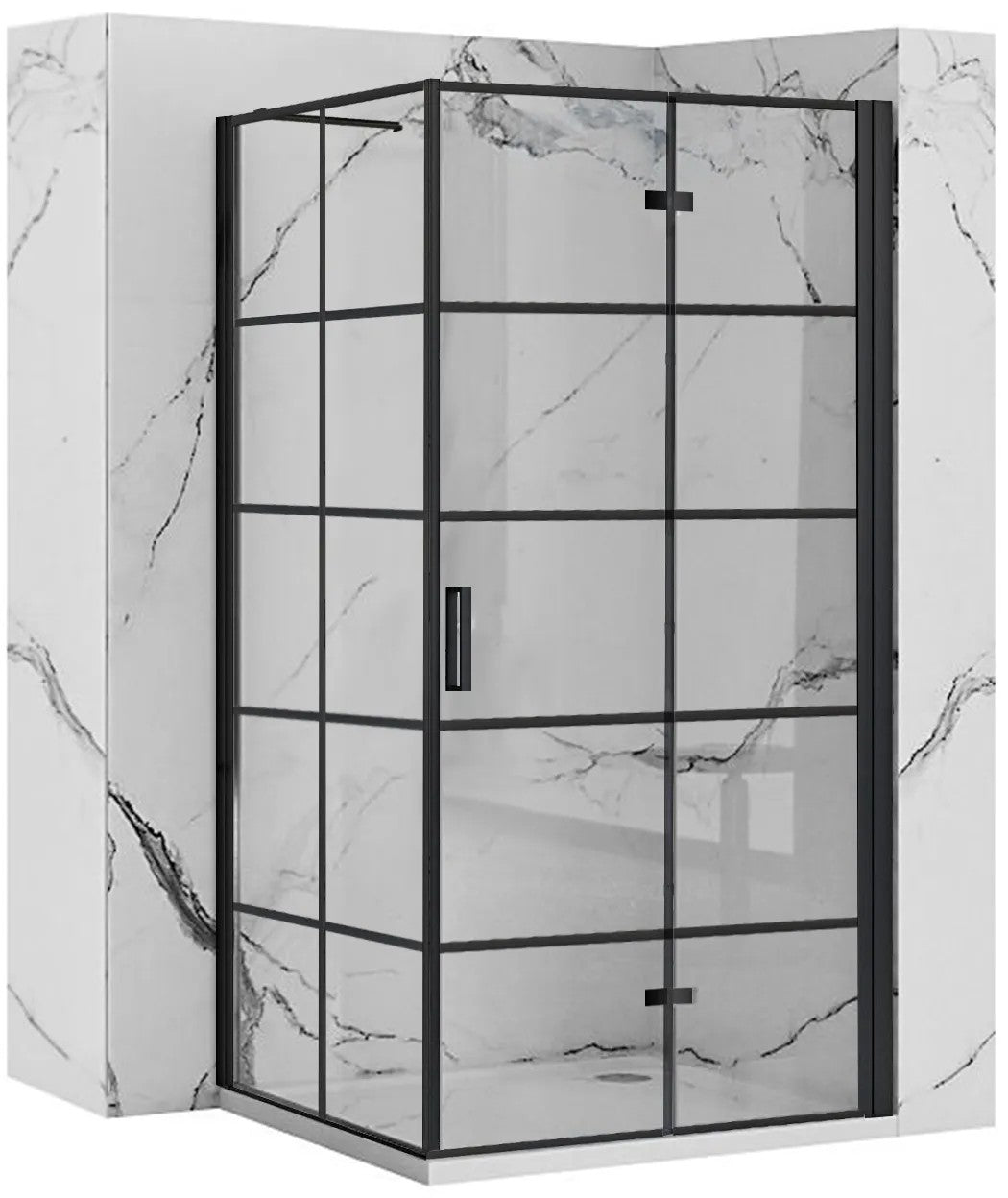 Sprchovací kút REA MOLIER 80x80 - čierny  1