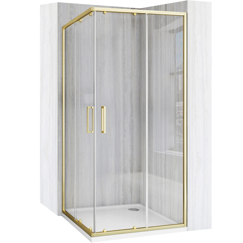 Sprchovací kút REA City 90x90 Gold S detským bazénom Savoy black 1