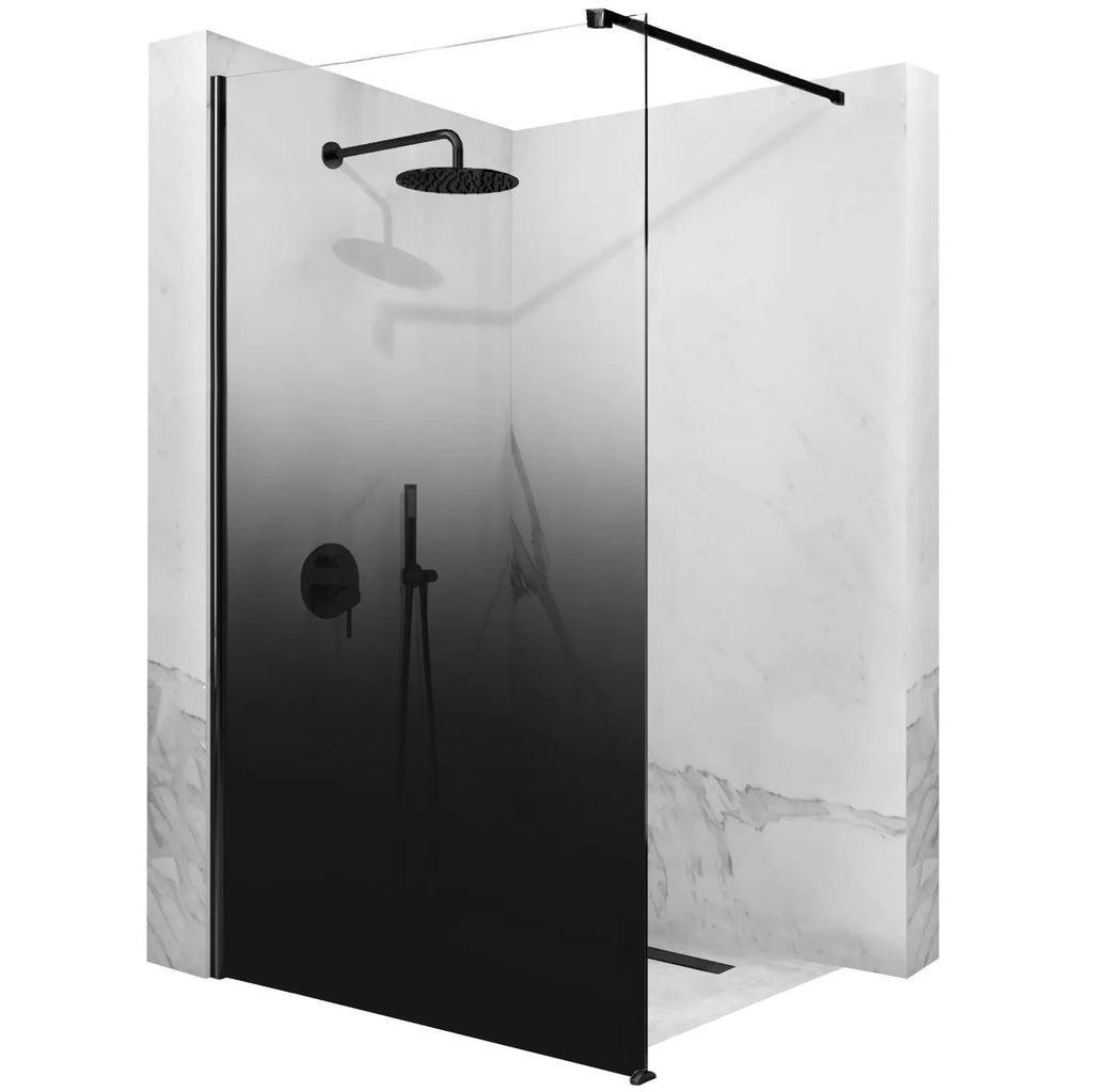 Sprchová zástena Rea Aero Ombre Black/Black 110  1