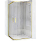 Sprchovací kút REA City 80x100 Brush Gold S detským bazénom Savoy black 1