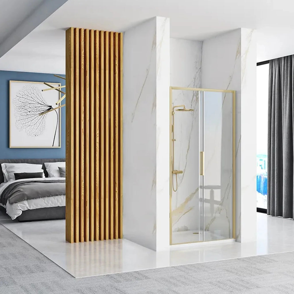Sprchové dvere REA Rapid Slide 120 Gold Brush  1