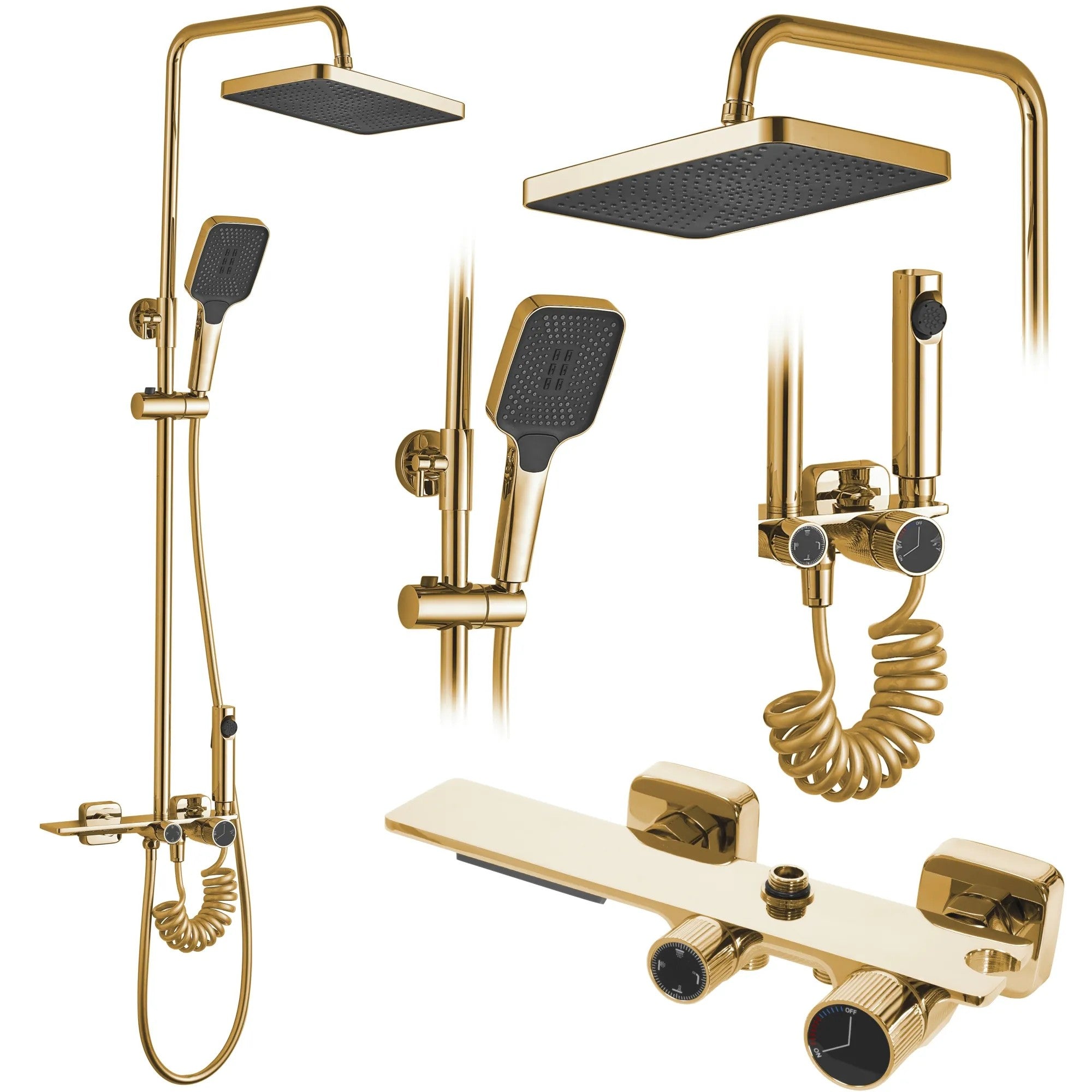 Sprchový set REA HELIX Gold  1