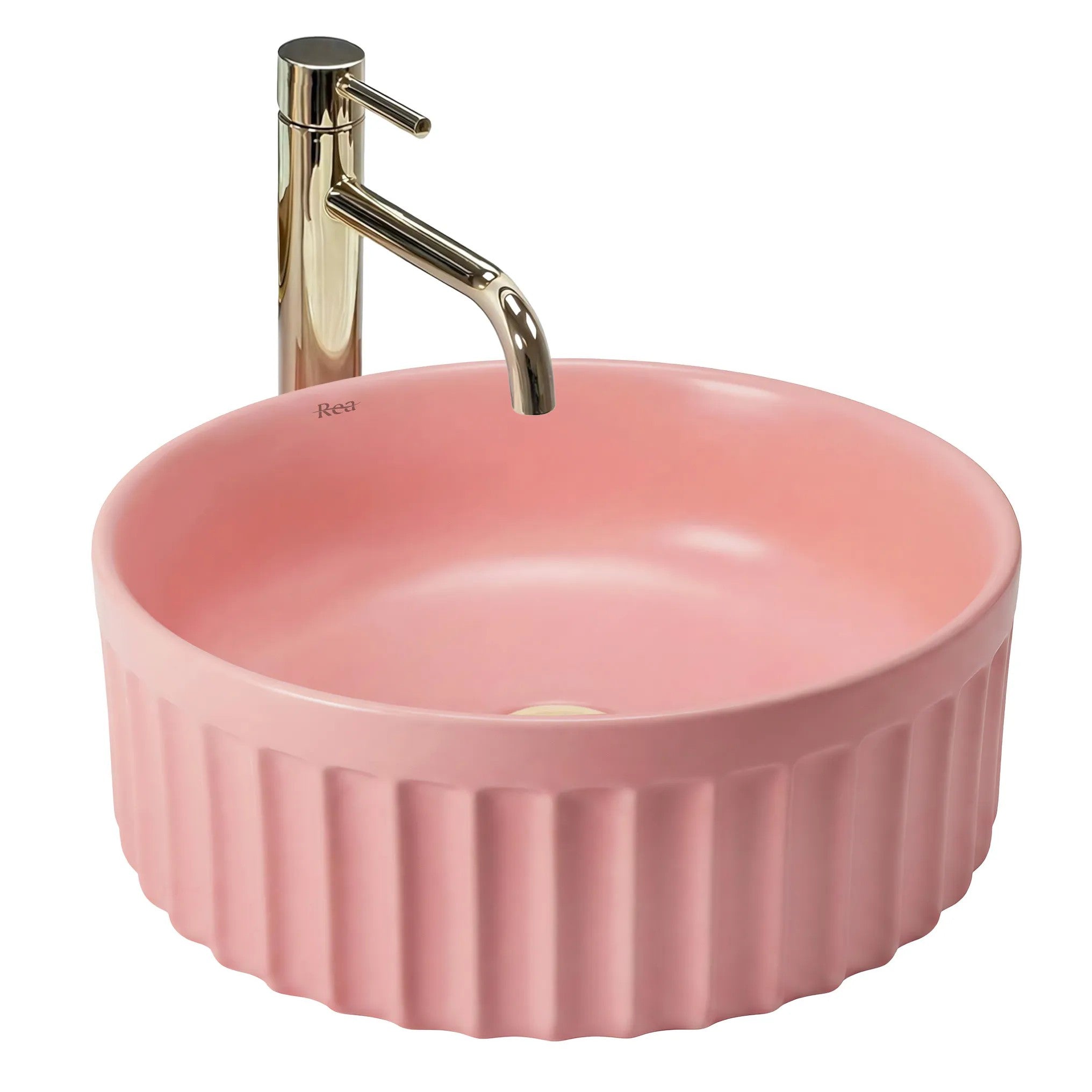 Umývadlo na dosku DUO Sweet Pink Matt  1