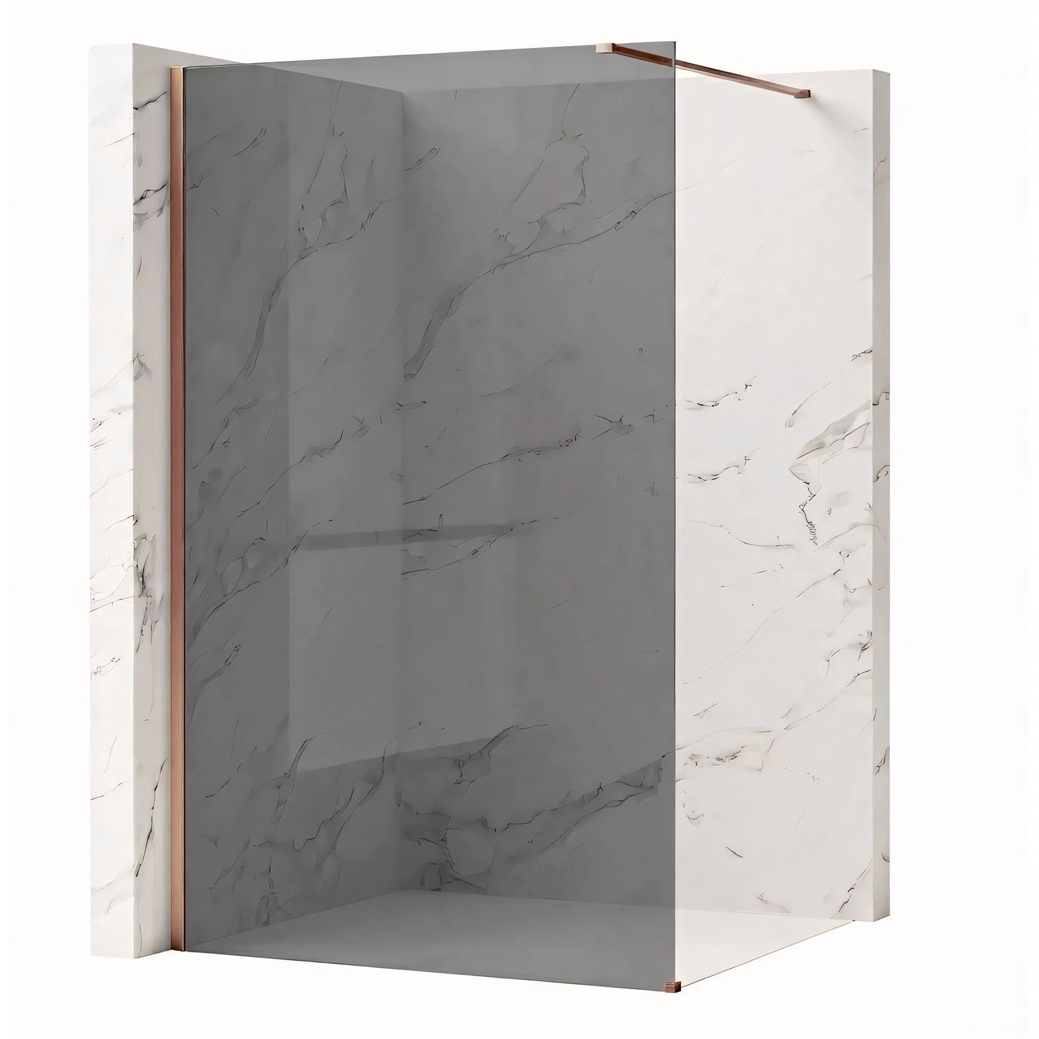 Sprchová zástena Rea Flexi Grey / Brush Copper 80  1