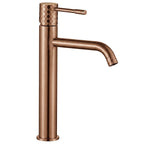 Umývadlový faucet Rea Lungo Diamond Brush Copper vysoký  1