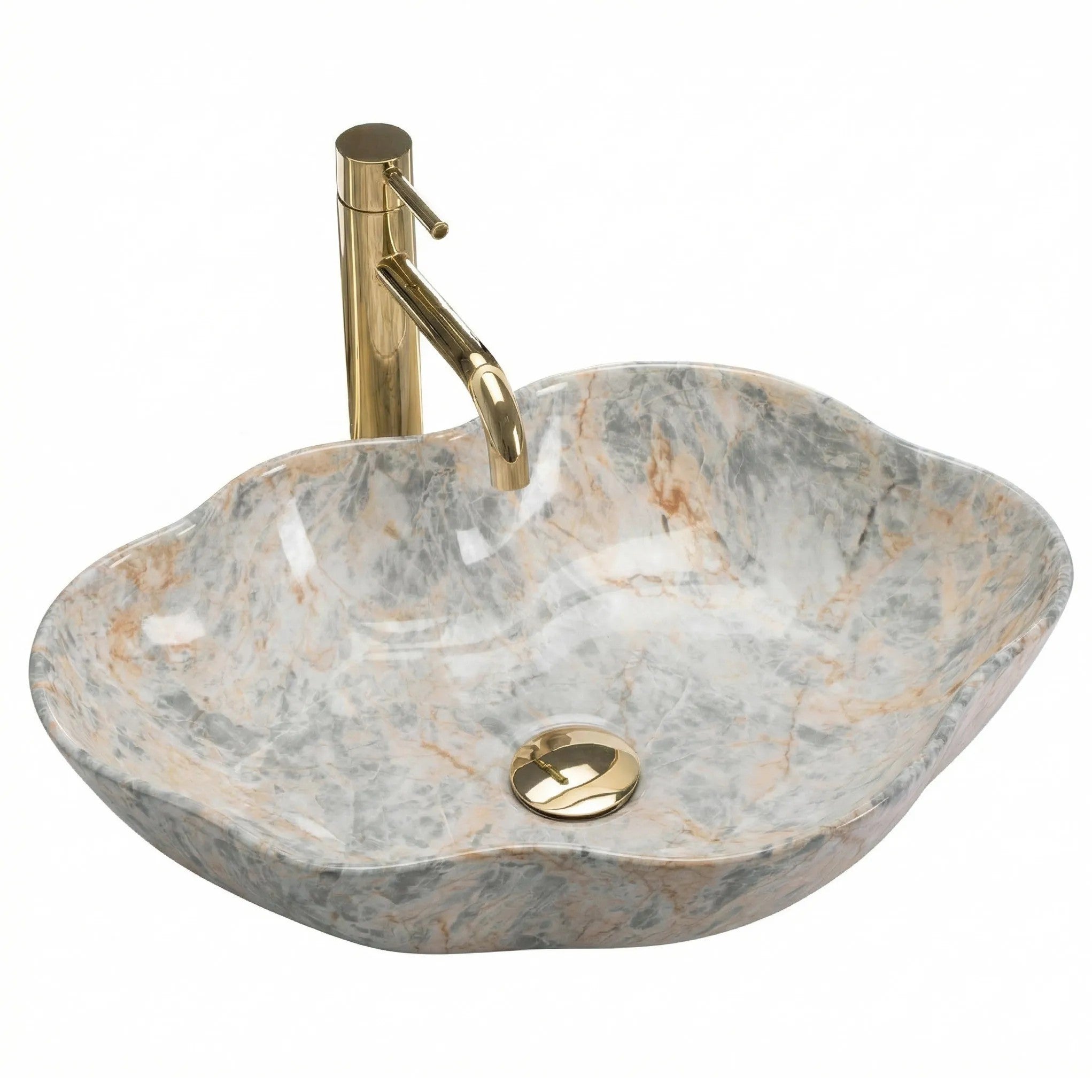 Umývadlo na dosku REA Pearl Ruststone  1