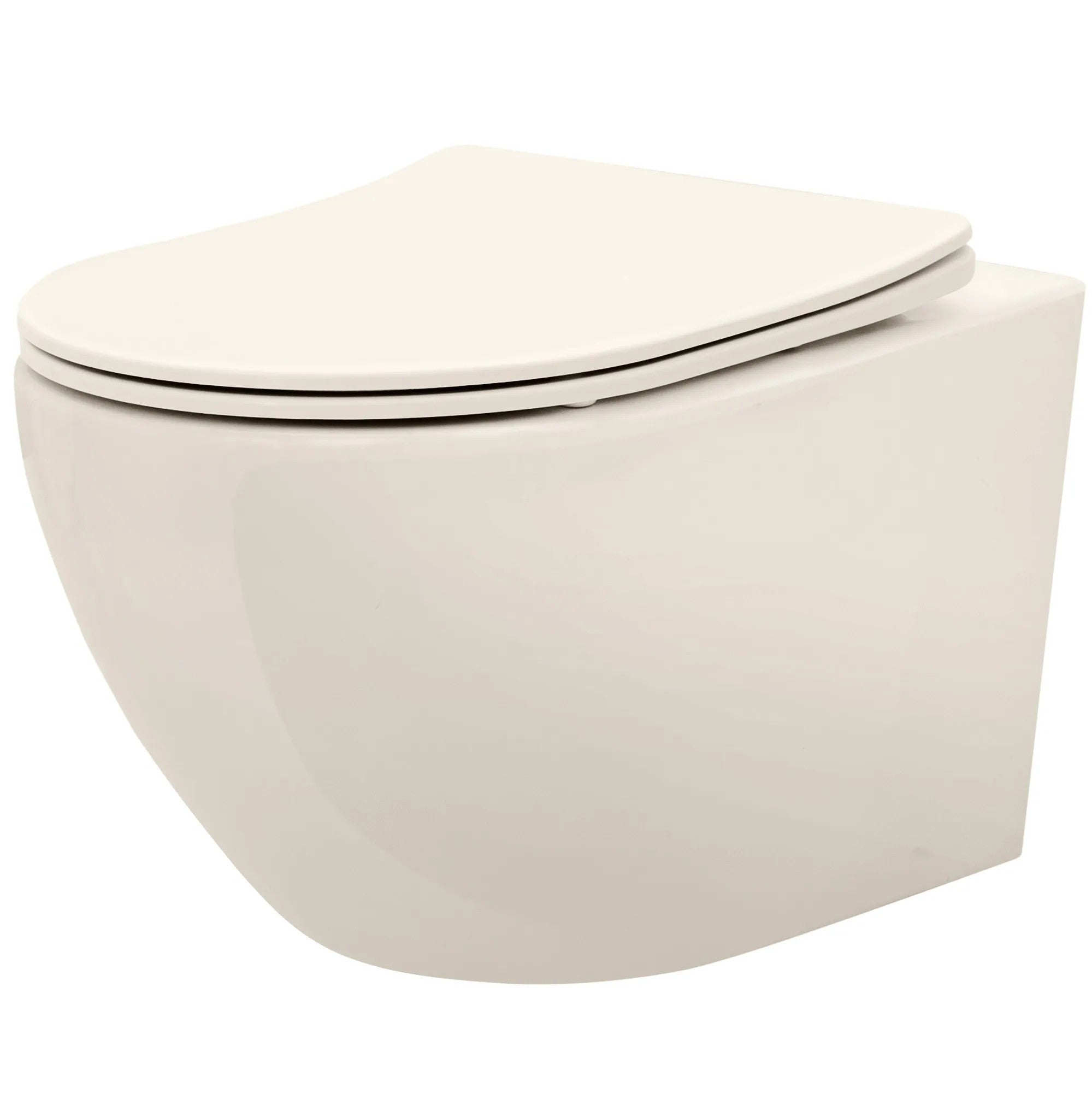 Závesná WC misa REA Carlo Mini Rimless Ecru  1