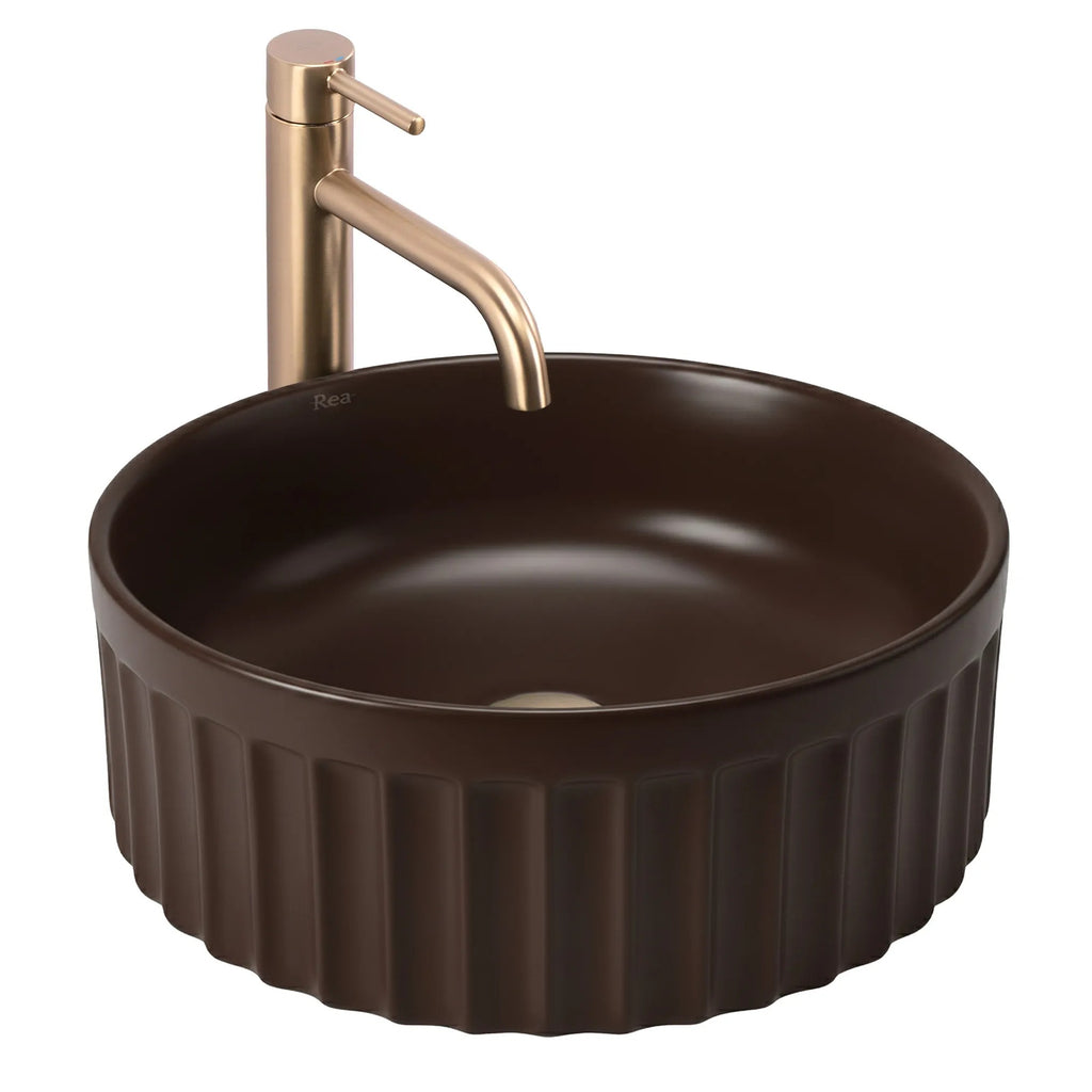 Umývadlo na dosku DUO Espresso Matt  1