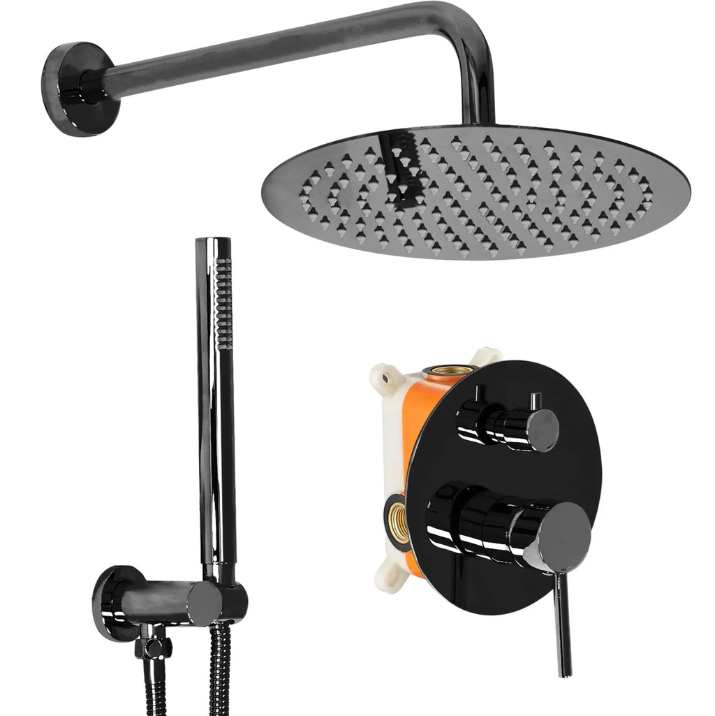Podomietková sprchová sada REA LULungo Black Metallic + BOX  1