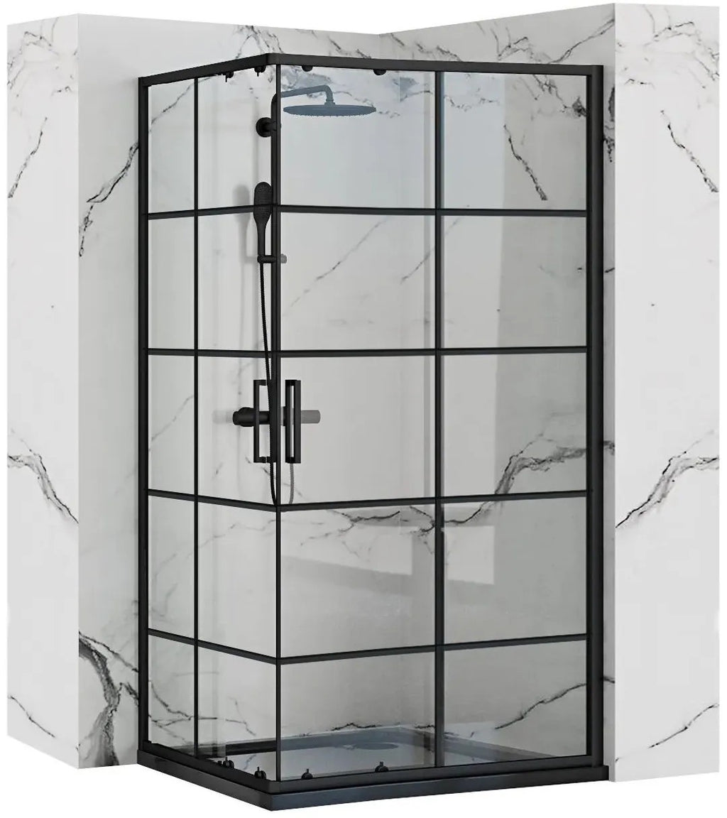Sprchovací kút REA CONCEPT 80x100 - čierny S detským bazénom Savoy black 1