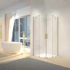 Sprchová kabína REA Montana Double Gold Brush 90x90  1