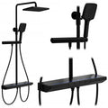 Sprchový set cu termostat REA Pedro Black  1