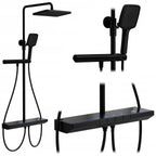 Sprchový set cu termostat REA Pedro Black  1